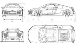 Mercedes Mercedes F800 Style - szkic auta - wymiary