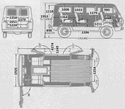 Szkic techniczny Ford Econoline I