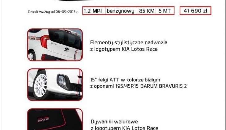 Kia Picanto w wersji Kia Lotos Race - znamy polskie ceny