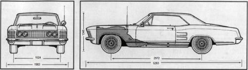 Szkic techniczny Buick Riviera I