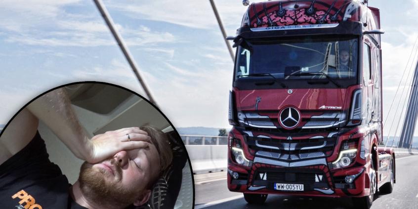 Mercedes Actros - ostatnią noc spędziłem w szoferce