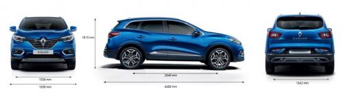 Szkic techniczny Renault Kadjar Crossover Facelifting