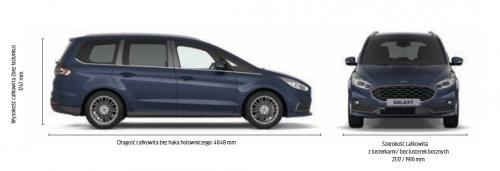 Szkic techniczny Ford Galaxy IV Van Facelifting