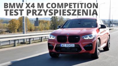BMW X4 M Competition 3.0 510 KM (AT) - przyspieszenie 0-100 km/h