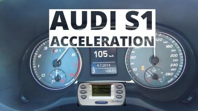 Audi S1 Sportback 2.0 TFSI 231 KM - acceleration 0-100 km/h