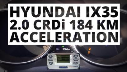 Hyundai ix35 2.0 CRDi 184 KM (AT) - przyspieszenie 0-100 km/h  