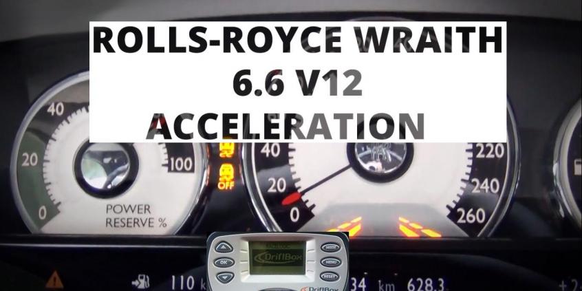 Rolls-Royce Wraith 6.6 V12 632 KM - acceleration 0-100 km/h