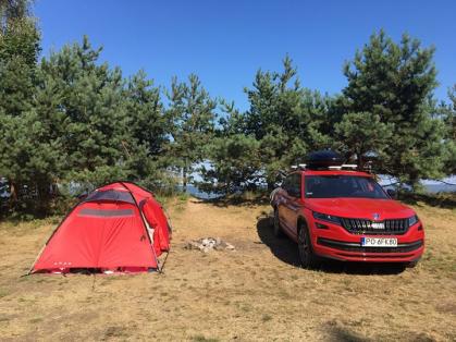 #skodacyclingadventure #skoda #welovecycling #beach #camping #cycling #tour #latvia #kolka