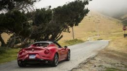 Alfa Romeo 4C Spider Rosso (2016) - wersja amerykańska - widok z tyłu