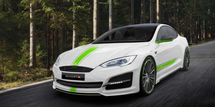 Mansory Tesla S - zielony tuning