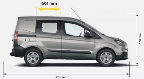 Szkic techniczny Ford Transit Courier I Kombi Facelifting