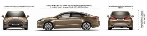 Szkic techniczny Ford Mondeo Vignale Kombi Facelifting