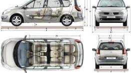 Renault Grand Scenic - szkic auta - wymiary