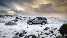 Land Rover Discovery Sport na Islandii - lewy bok