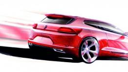 Volkswagen Scirocco III - szkic auta