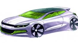 Volkswagen Scirocco III - szkic auta