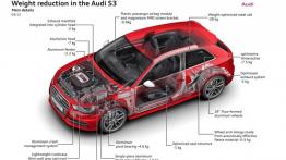 Audi S3 III - schemat konstrukcyjny auta