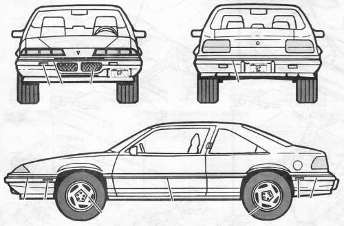 Szkic techniczny Pontiac Grand Prix V