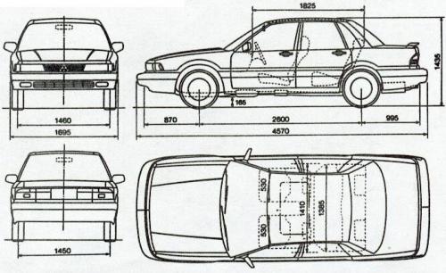 Mitsubishi Galant VI Sedan • Dane techniczne • AutoCentrum.pl