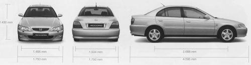 Honda Accord VI Sedan • Dane techniczne • AutoCentrum.pl