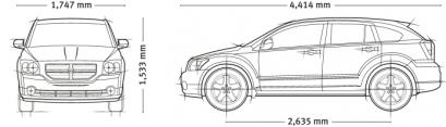 Dodge caliber размеры