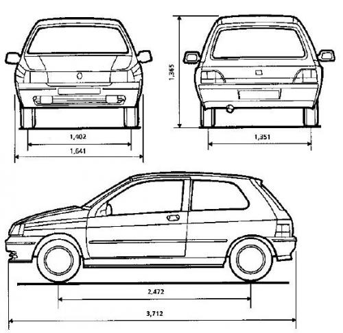 Габариты седана. Габариты Рено Клио 2 хэтчбек. Габариты Renault Clio 2. Рено Клио 2 габариты и колесная база. Renault Clio 1 размер габариты.