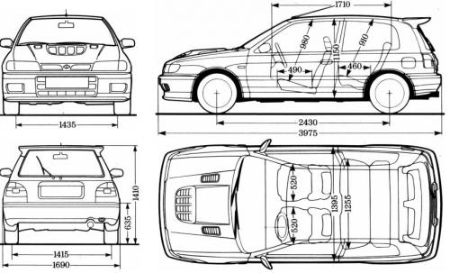 Nissan Sunny B13 Hatchback • Dane techniczne • AutoCentrum.pl