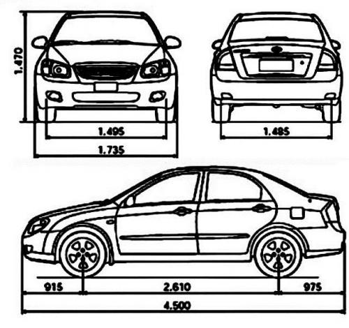 Киа спектра рисунок