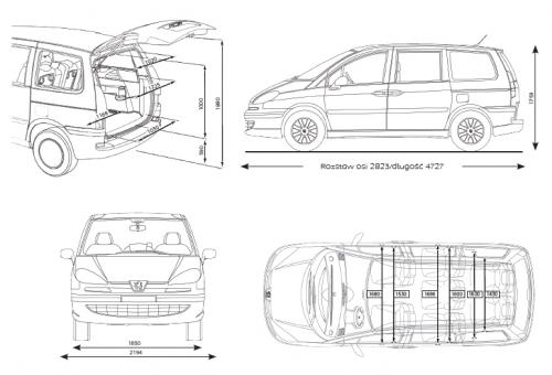 Peugeot 807 Minivan • Dane techniczne • AutoCentrum.pl