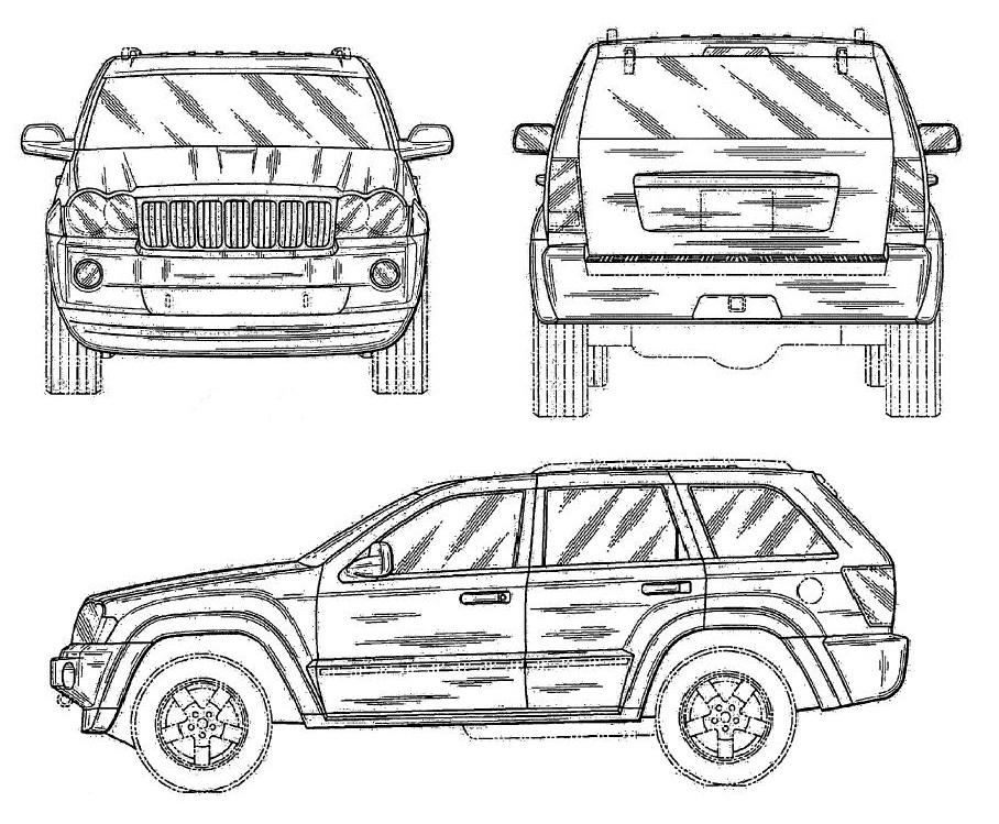 Гранд чероки рисунок