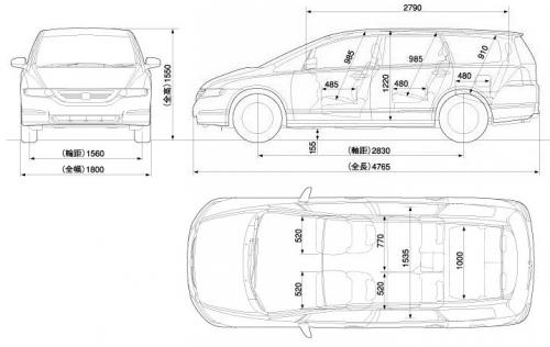 Honda odyssey rb1 схема