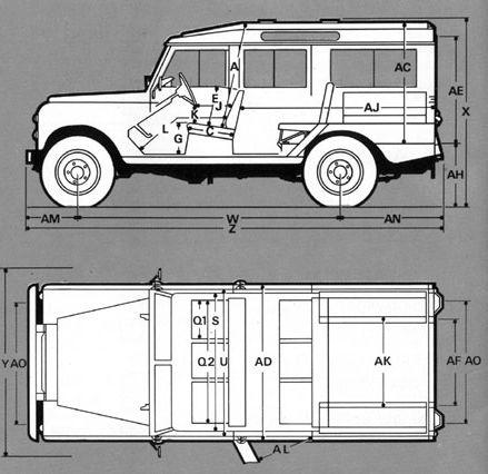 Чертеж ленд ровер