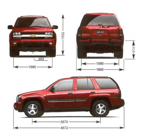 Chevrolet tahoe чертежи