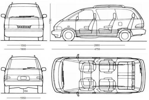 Toyota previa схемы