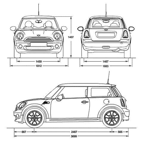 Размер мини. Mini Cooper one габариты. Mini Cooper Countryman 2021 габариты.