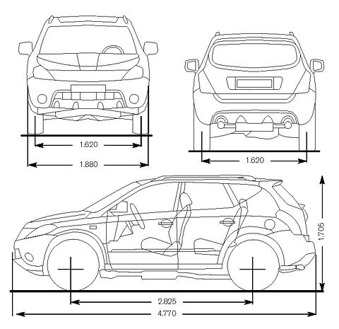 Nissan murano чертеж