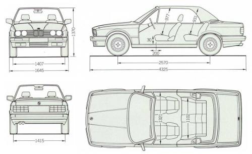BMW Seria 3 E30 Cabrio • Dane techniczne • AutoCentrum.pl
