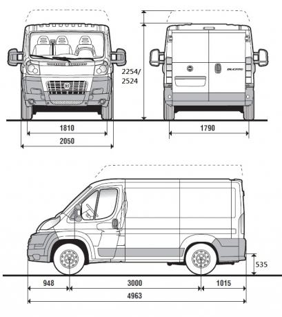 Фиат дукато высота кузова