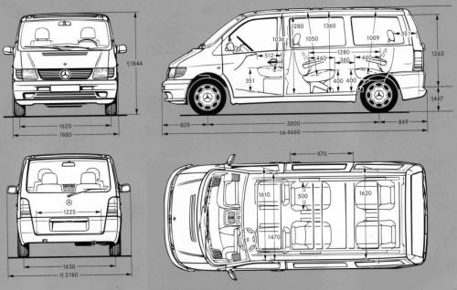 Мерседес вито размеры кузова