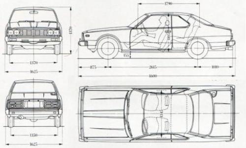 Чертеж nissan skyline r32