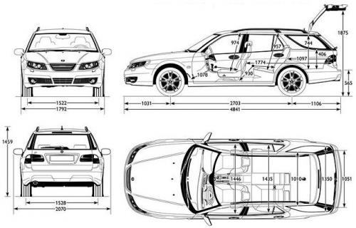 Saab 35 чертеж