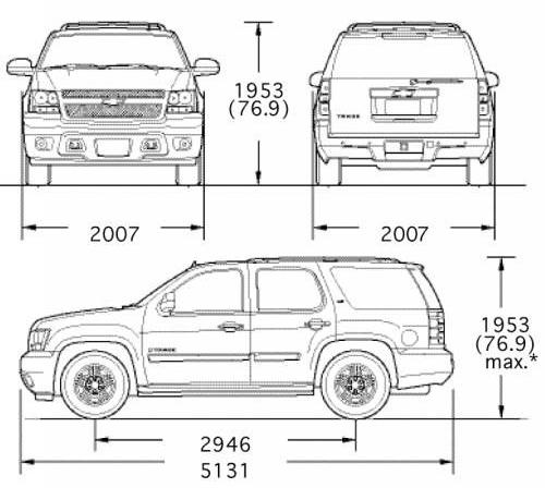 Chevrolet tahoe чертежи