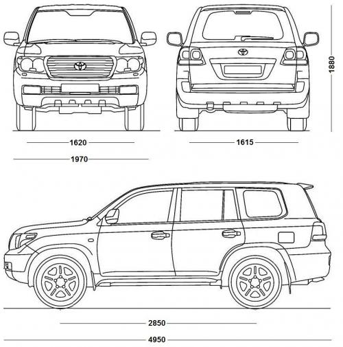 Чертеж лексус lx 570