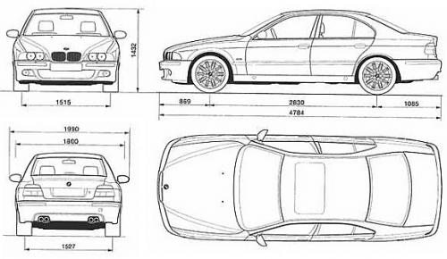Бмв е39 чертеж