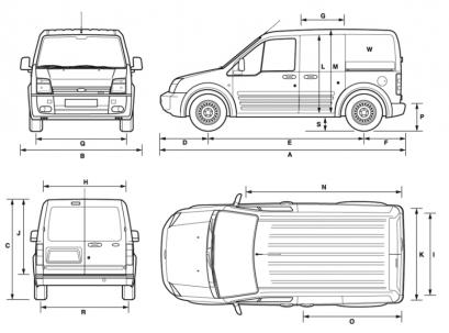 Ford transit габариты кузова