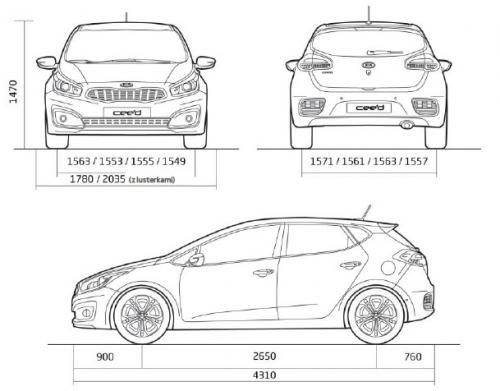 Kia cee´d II Hatchback 5d Facelifting • Dane techniczne