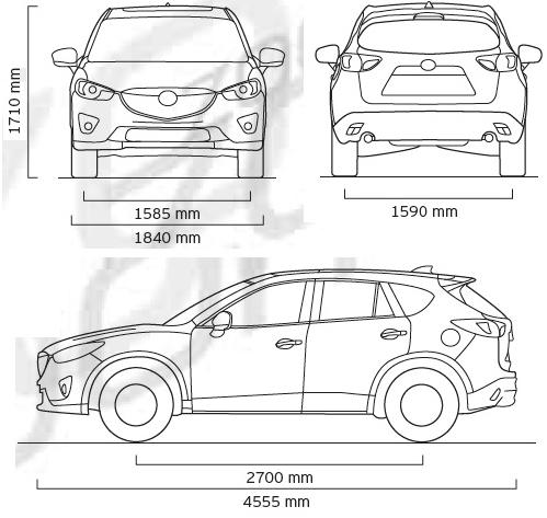 Mazda cx 5 чертеж