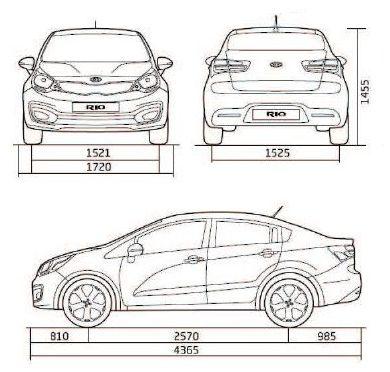 Hyundai solaris чертеж