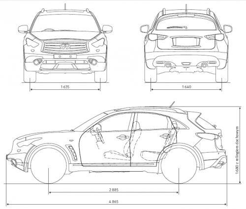 Инфинити qx80 чертеж