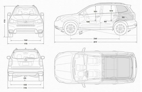 Subaru Forester IV Terenowy Facelifting • Dane techniczne